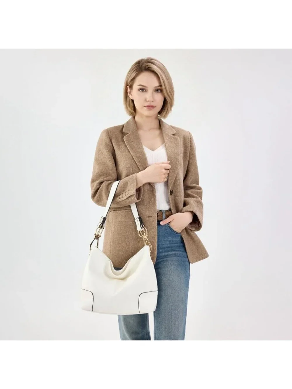 Stylish Hobo Bag for Women | Top Handle Satchel Shoulder Purse | Bucket Handbag